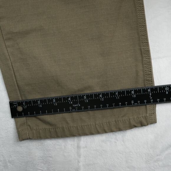 Wrangler Riggs Pants Mens 36x30 Khaki Workwear Utility Carpenter Ripstop Gusset - Picture 9 of 12
